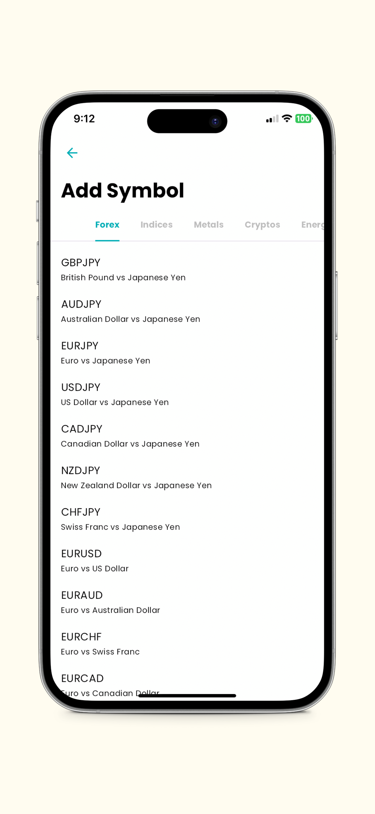 Forex Price Alert App Preview 2